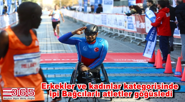 İstanbul Maratonu'na Bağcılarlı atletler damgasını vurdu