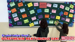 Kuleli Ortaokulu öğrencilerinden Öğretmenler Günü hediyesi