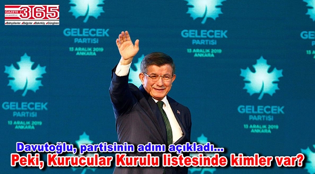 Ahmet Davutoğlu partisini ilan etti: 'Gelecek Partisi'