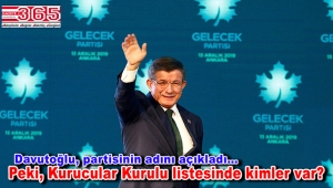 Ahmet Davutoğlu partisini ilan etti: 'Gelecek Partisi'