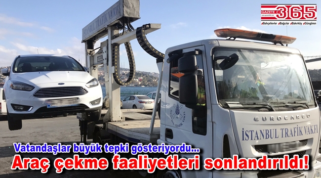 Valilik duyurdu: İstanbul Trafik Vakfı artık araç çekemeyecek!