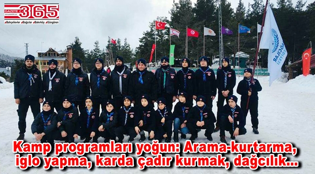 Bağcılarlı izciler, Aladağ'da kış kampına başladı