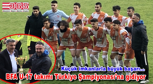 Bahçelievler Futbol Atletik Spor Kulübü U-17 takımı şampiyon oldu