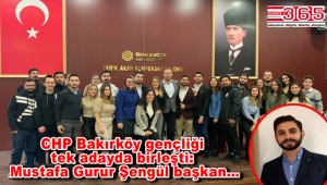 CHP Bakırköy Gençlik Kolu Başkanı Mustafa Gurur Şengül oldu