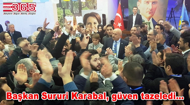 İYİ Parti Bağcılar İlçe Başkanlığı’na tekrar Sururi Karabal seçildi