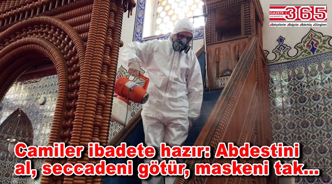 Bağcılar'da camiler Cuma namazına hazır