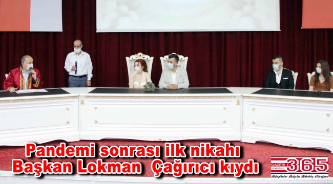 Bağcılar'da Pandemi sonrası ilk nikah 