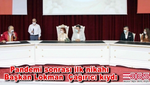 Bağcılar'da Pandemi sonrası ilk nikah 