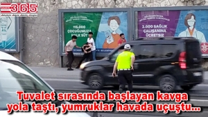 Bakırköy sahilinde tuvalet sırasında kavga çıktı