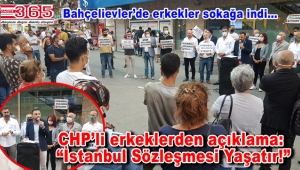 Bu kez CHP’li erkekler sokaktaydı: Kadına şiddete ‘Dur’ dediler!