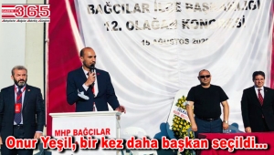 MHP Bağcılar İlçe Başkanlığı'na tekrar Onur Yeşil seçildi