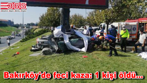 Bakırköy'de feci kaza! Otomobilde sıkışan sürücü hayatını kaybetti