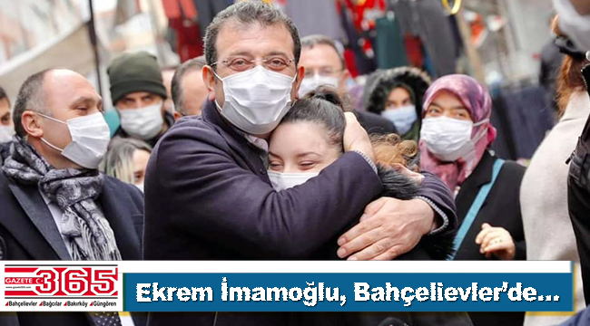 İBB Başkanı Ekrem İmamoğlu Bahçelievler'de halkla kucaklaştı