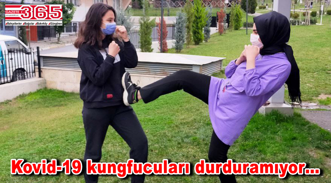 Kungfucular parkları spor salonuna çevirdi