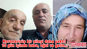 Bahçelievler’de baba, oğul ve gelin, 15 gün içinde koronavirüsten hayatını kaybetti!