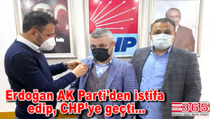 AK Partili Mehmet Erdoğan, CHP'ye katıldı
