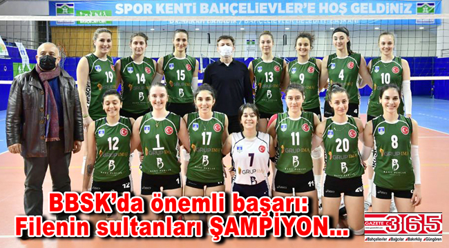 BBSK Kadın Voleybol Takımı, şampiyon oldu