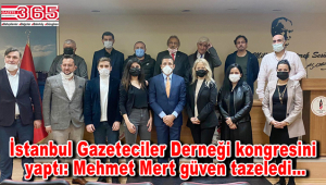 İstanbul Gazeteciler Derneği başkanlığına; yeniden Mehmet Mert seçildi