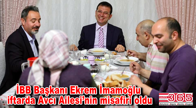 İBB Başkanı İmamoğlu Bağcılarlı aile ile iftar yaptı