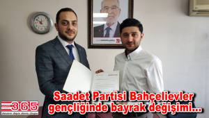 Saadet Partisi Bahçelievler İlçe Gençlik Kolu Başkanlığı'na Fatih Aksu atandı