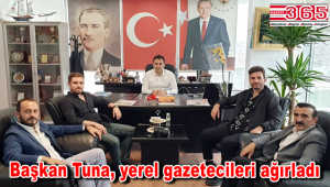 AK Parti İlçe Başkanı Tuna, gazetecilerle gündemi değerlendirdi