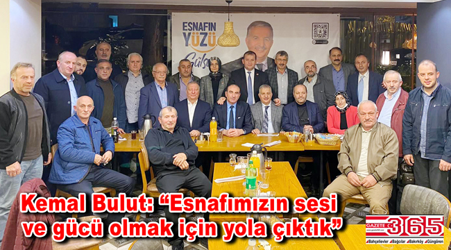 Güngören Esnaf Odası Başkan Adayı Kemal Bulut Trabzonlularla buluştu