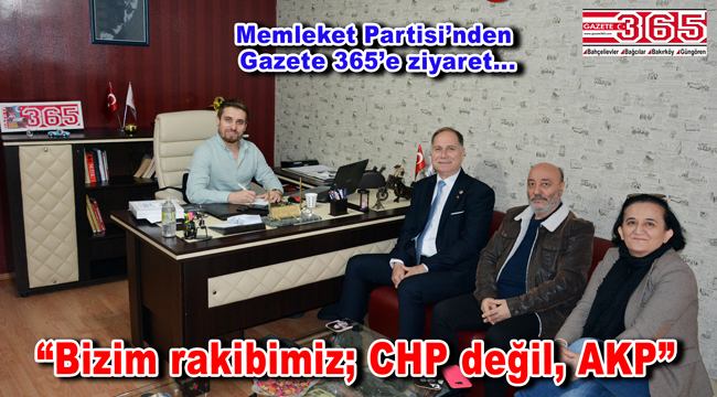 Memleket Partisi Bahçelievler İlçe Başkanı Eşref Eker Gazete 365'i ziyaret etti