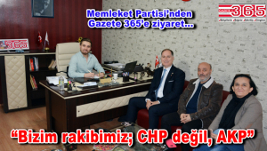Memleket Partisi Bahçelievler İlçe Başkanı Eşref Eker Gazete 365'i ziyaret etti