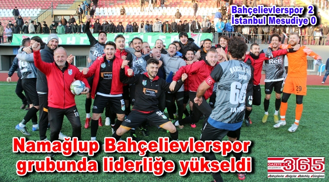 Bahçelievlerspor İstanbul Mesudiyespor’u 2-0 mağlup etti