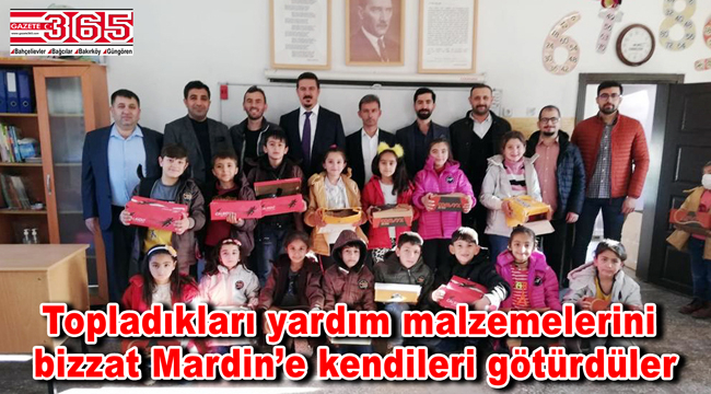 DEVA Partisi Bahçelievler’den Mardinli öğrencilere yardım eli…