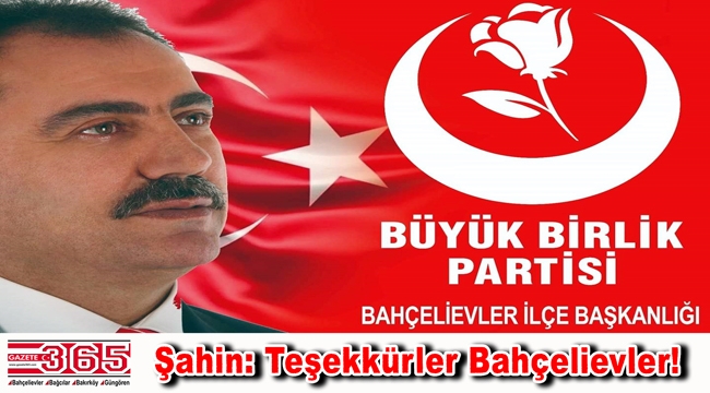 BBP İlçe Başkanı Şahin: “Üye sayısında rekor artışa imza attık”