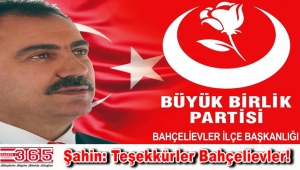 BBP İlçe Başkanı Şahin: “Üye sayısında rekor artışa imza attık”