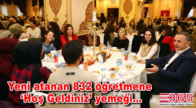 Bağcılar Belediyesi yeni atanan öğretmenler için yemek programı düzenledi 