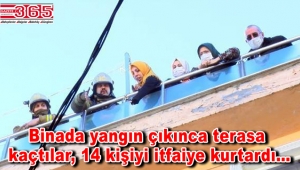 Bahçelievler'de yangın! Mahsur kalan 14 kişiyi itfaiye kurtardı