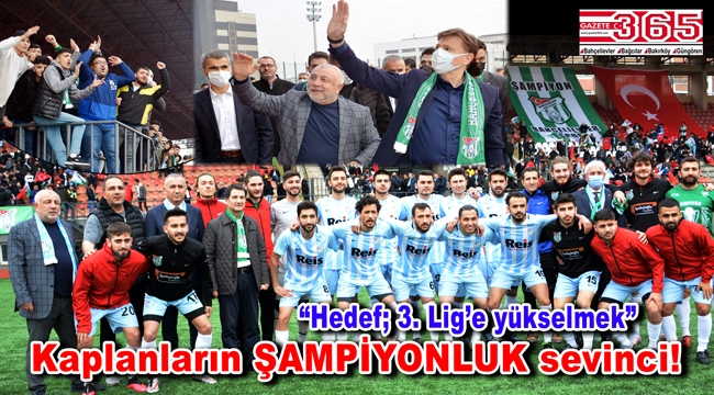 Bahçelievlerspor namağlup şampiyon oldu!