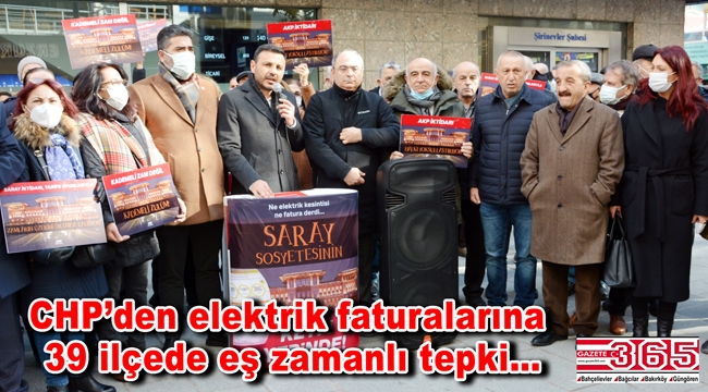 CHP Bahçelievler elektrik zamlarını protesto etti: “Zamlar geri alınsın!”