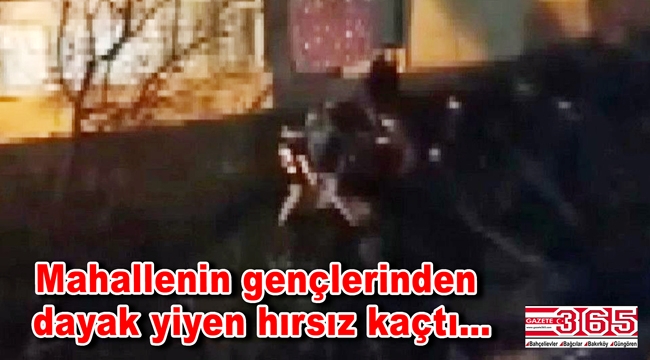 Güngören'de eve giren hırsızı mahalleli dövdü