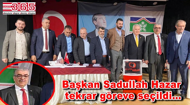 Kızılay Bahçelievler Şube Başkanlığı'na tekrar Sadullah Hazar seçildi
