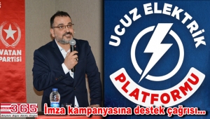 Vatan Partisi ‘Ucuz Elektrik ve Güvenlik için Kamulaştırma’ sloganıyla imza kampanyası başlattı