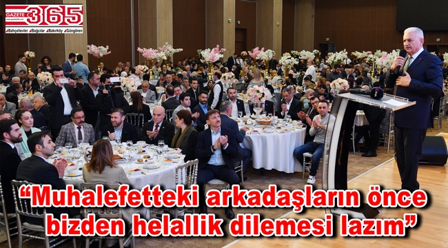 Binali Yıldırım Bahçelievler'de iftar programına katıldı