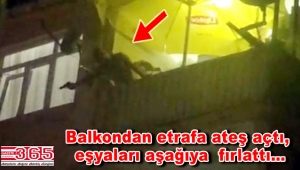 Bahçelievler'de hareketli gece! Balkondan etrafa ateş etti!