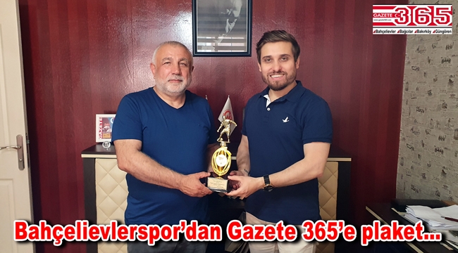 Bahçelievlerspor Gazete 365'e teşekkür ziyaretinde bulundu