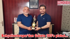 Bahçelievlerspor Gazete 365'e teşekkür ziyaretinde bulundu