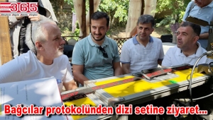 Başkan Özdemir, Üsküp’te Balkan Ninnisi dizisinin setini ziyaret etti