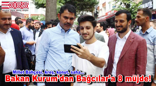 Bakan Murat Kurum Bağcılarlılar’a müjdelerini açıkladı