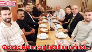 Baba Dostu Cağ Kebabı yerel basın mensuplarını ağırladı