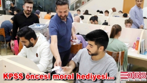 Bağcılarlı gençlere KPSS öncesi moral hediyesi