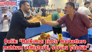 CHP Bahçelievler İlçe Başkanı Çelik, semt pazarını ziyaret etti
