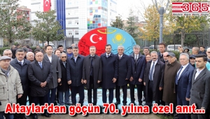 Bağcılar'da Türkiye- Kazakistan Kardeşlik Anıtı açılışı yapıldı