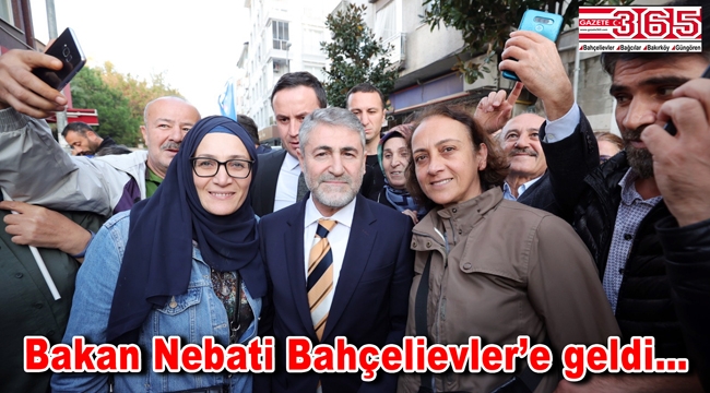 Bakan Nebati Bahçelievler'de esnaf ve vatandaşla kucaklaştı